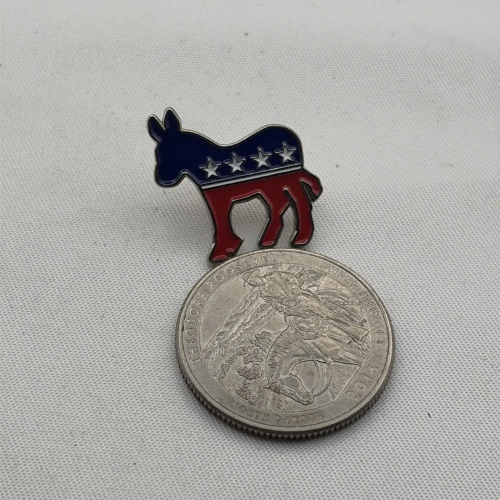 The Democratic Party Democrat Donkey United States Government Lapel Hat Pin